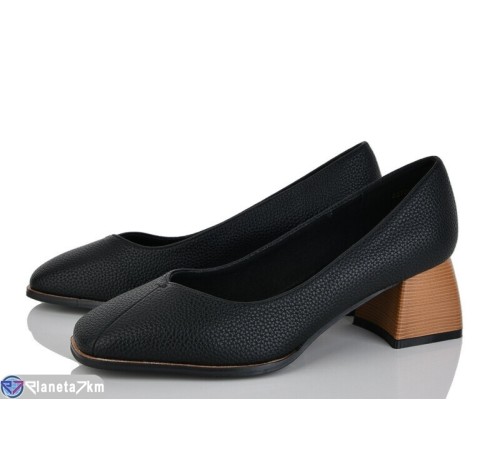 Туфлі жіночі на весну/осінь (6 пар р.36-40) чорний  "LOREDANA"