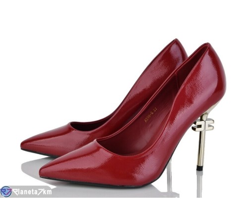 Туфлі жіночі на весну/осінь (6 пар р.36-40) бордовий  "LOREDANA"