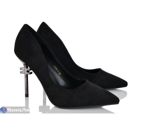 Туфлі жіночі на весну/осінь (6 пар р.36-40) чорний  "LOREDANA"