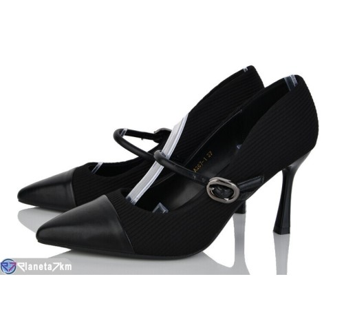 Туфлі жіночі на весну/осінь (6 пар р.36-40) чорний  "LOREDANA"