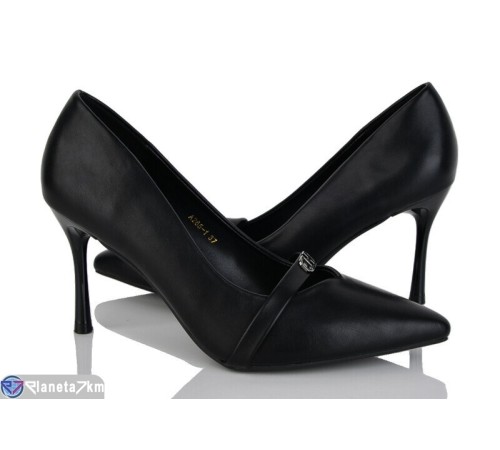 Туфлі жіночі на весну/осінь (6 пар р.36-40) чорний  "LOREDANA"