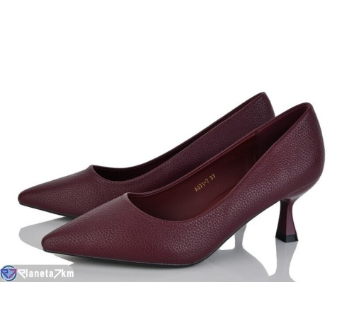 Туфлі жіночі на весну/осінь (6 пар р.36-40) бордовий  "LOREDANA"