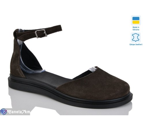 Туфлі жіночі на літо (6 пар р.36-40) коричневий  "LIKA"
