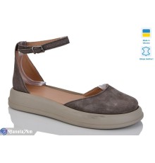 Туфлі жіночі на літо (6 пар р.36-40) коричневий  "LIKA"