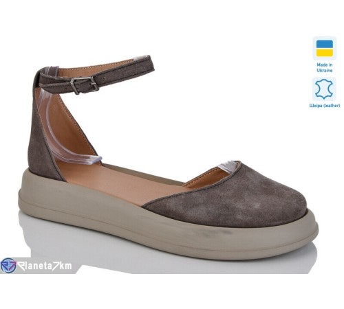 Туфлі жіночі на літо (6 пар р.36-40) коричневий  "LIKA"