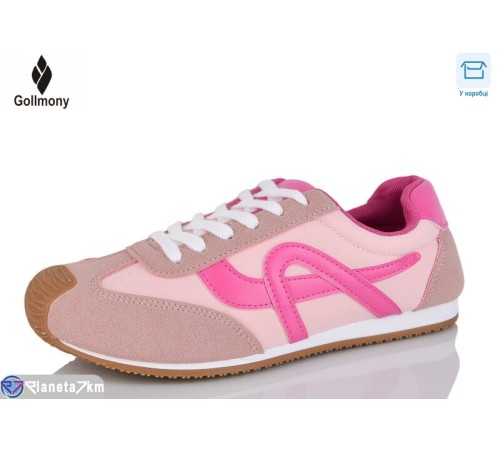 Кросівки жіночі на весну/осінь (8 пар р.36-41) рожевий  "Gollmony"