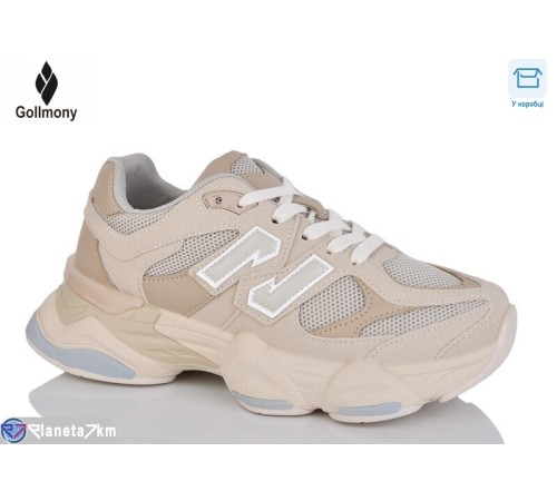 Кросівки жіночі на весну/осінь (8 пар р.36-41) бежевий  "Gollmony"
