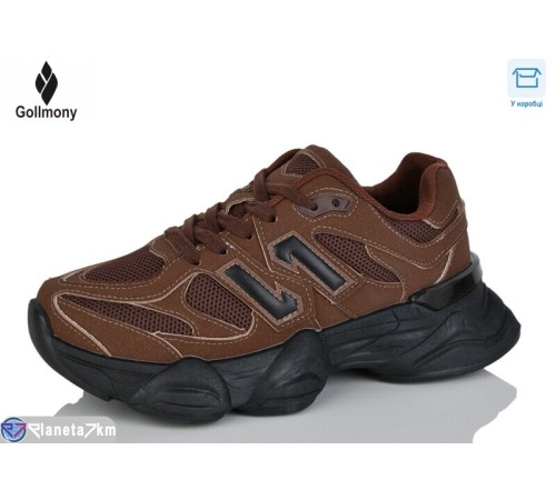 Кросівки жіночі на весну/осінь (8 пар р.36-41) коричневий  "Gollmony"