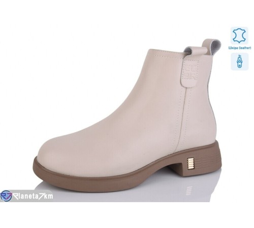 Черевики жіночі на весну/осінь (8 пар р.36-41) бежевий  "KULIBABA"