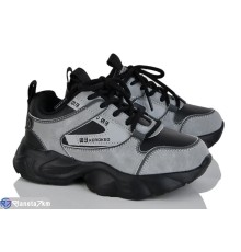 Дитячі кросівки на весну/осінь (8 пар р.31-36) сірий  "DOMINGO"