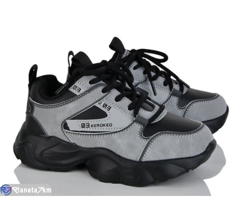 Дитячі кросівки на весну/осінь (8 пар р.31-36) сірий  "DOMINGO"