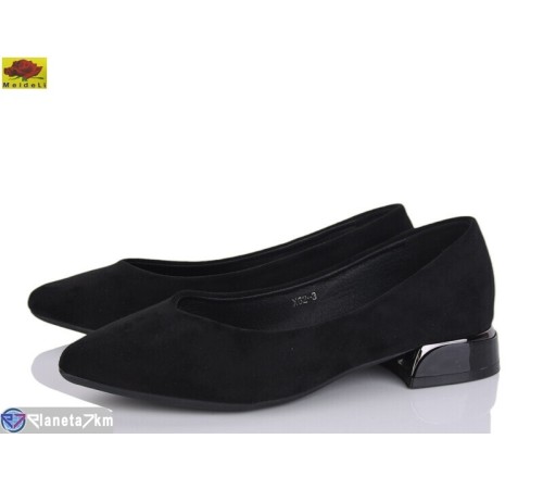 Туфлі жіночі на весну/осінь (8 пар р.37-41) чорний  "Mei De Li"