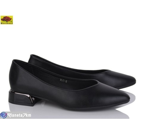 Туфлі жіночі на весну/осінь (8 пар р.37-41) чорний  "Mei De Li"