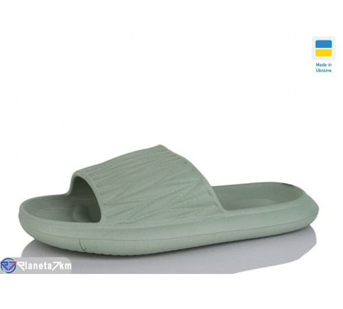 Шлепки жіночі на літо (8 пар р.36-41) зелений  "Korka"