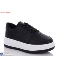 Кросівки жіночі на весну/осінь (8 пар р.36-41) чорний  "QQ&Панда"