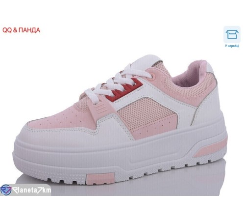 Кросівки жіночі на весну/осінь (8 пар р.36-41) рожевий  "QQ&Панда"