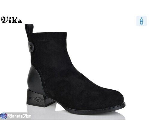 Черевики жіночі на весну/осінь (6 пар р.41-43) чорний  "Vika" Черевики жіночі на весну/осінь (6 пар р.41-43) чорний  "Vika"