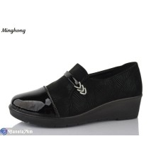 Туфлі жіночі на весну/осінь (8 пар р.37-42) чорний  "HORSE"