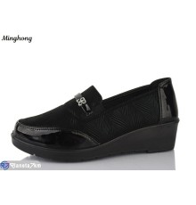 Туфлі жіночі на весну/осінь (8 пар р.37-42) чорний  "HORSE"