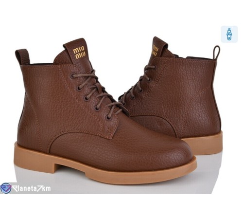 Черевики жіночі на весну/осінь (6 пар р.36-40) коричневий  "MARADONA"