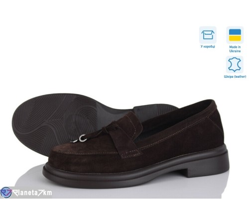 Туфлі жіночі на весну/осінь (6 пар р.36-40) коричневий  "Linda"
