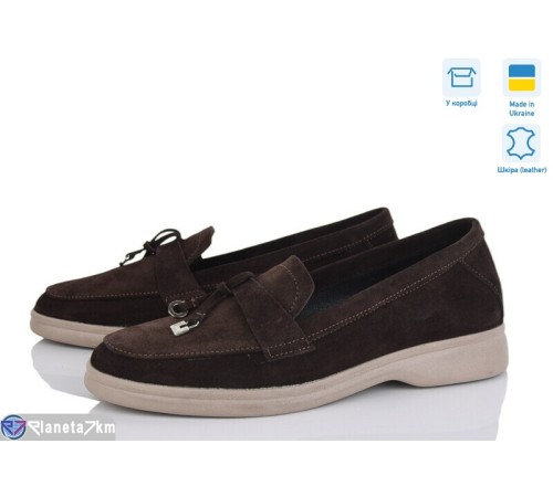 Туфлі жіночі на весну/осінь (6 пар р.36-40) коричневий  "Linda"