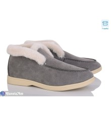 Туфлі жіночі на зиму (8 пар р.36-41) сірий  "LAVLI"