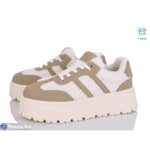 Кросівки жіночі на зиму (8 пар р.36-41) бежевий  "LAVLI"