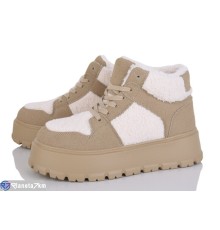 Черевики жіночі на зиму (8 пар р.36-41) бежевий  "LAVLI"