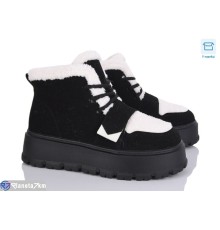 Черевики жіночі на зиму (8 пар р.36-41) чорний  "LAVLI"