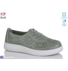 Туфлі жіночі на літо (8 пар р.36-41) зелений  "Gukkcr"