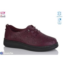 Туфлі жіночі на літо (8 пар р.36-41) бордовий  "Gukkcr"