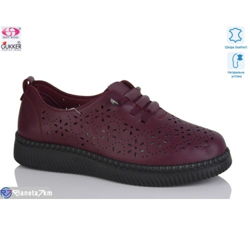 Туфлі жіночі на літо (8 пар р.36-41) бордовий  "Gukkcr"