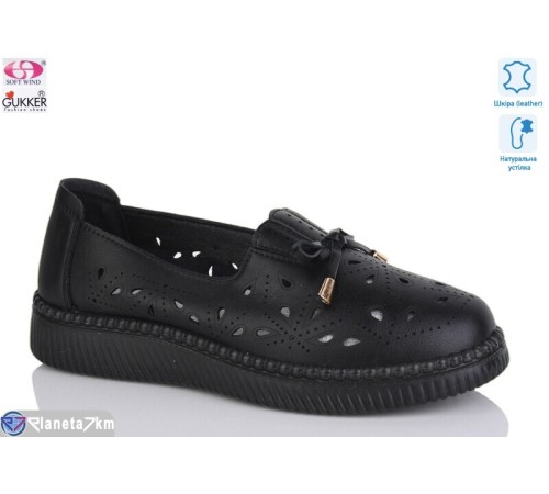 Туфлі жіночі на літо (8 пар р.36-41) чорний  "Gukkcr"