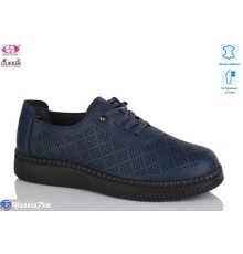 Туфлі жіночі на літо (8 пар р.36-41) синій  "Gukkcr"