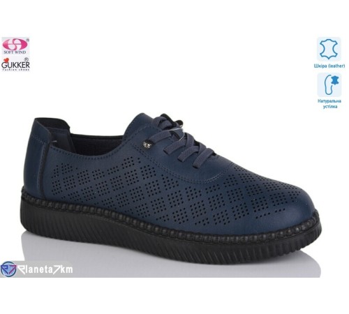 Туфлі жіночі на літо (8 пар р.36-41) синій  "Gukkcr"