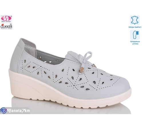 Туфлі жіночі на літо (8 пар р.36-41) сірий  "Gukkcr"