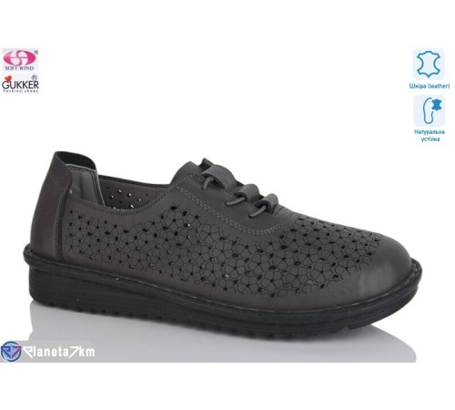 Туфлі жіночі на літо (8 пар р.36-41) сірий  "Gukkcr"