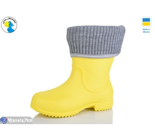 Дитячі чоботи з піни на весну/осінь (8 пар р.22-28) жовтий  "Jose Amorales"