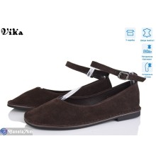 Туфлі жіночі на весну/осінь (8 пар р.36-41) коричневий  "Vika"