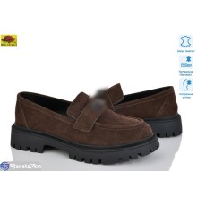 Туфлі жіночі на весну/осінь (8 пар р.36-41) коричневий  "Mei De Li"