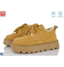 Черевики жіночі на зиму (6 пар р.36-40) camel  "PLPS"