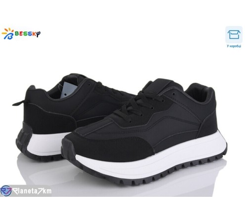 Кросівки жіночі на весну/осінь (8 пар р.36-41) чорний  "Bessky-Kellaifeng"