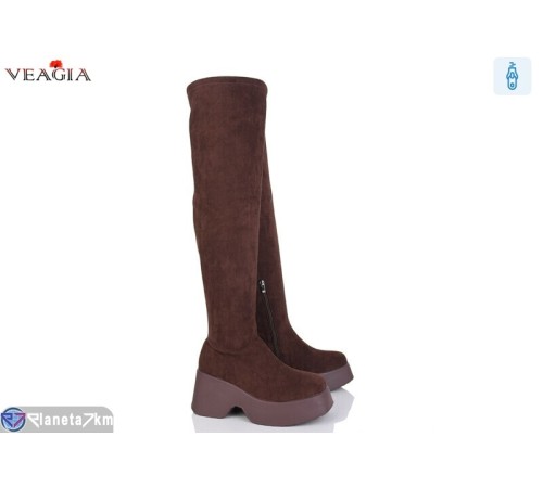 Ботфорти жіночі на весну/осінь (6 пар р.36-41) коричневий  "Veagia-ADA"