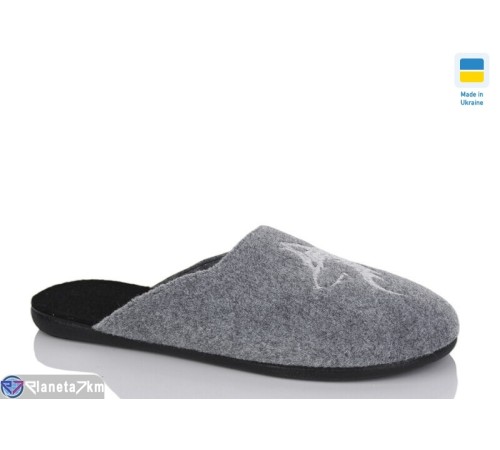 Тапки чоловічі на весну/осінь (6 пар р.41-45) сірий  "INPIRE"