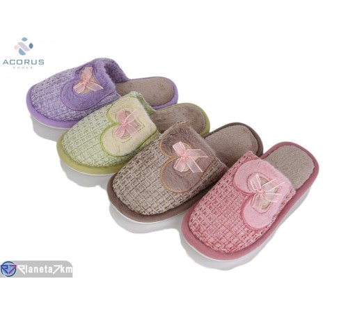 Тапки дитячі на весну/осінь (12 пар р.30-35) мікс  "Acorus"