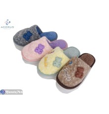 Тапки дитячі на зиму (12 пар р.30-35) мікс  "Acorus"