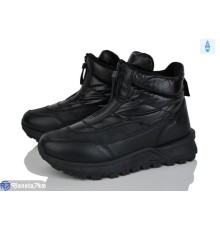 Черевики жіночі на зиму (8 пар р.36-41) чорний  "LOREDANA"