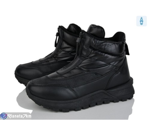 Черевики жіночі на зиму (8 пар р.36-41) чорний  "LOREDANA"