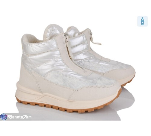 Черевики жіночі на зиму (8 пар р.36-41) білий  "LOREDANA"